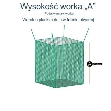Worek Kwadratowy - 1x1/2