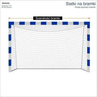 Siatki na bramki 3x2m - podaj wymiary bramki