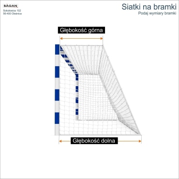 Siatki na bramki 3x2m - podaj wymiary bramki