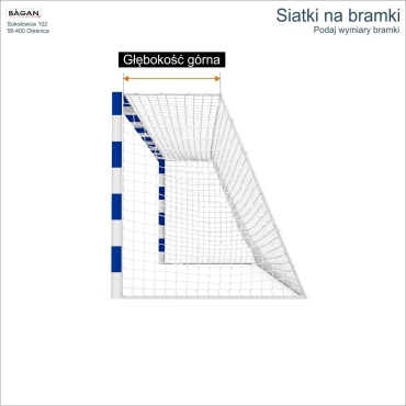 Siatki na bramki 3x2m - podaj wymiary bramki