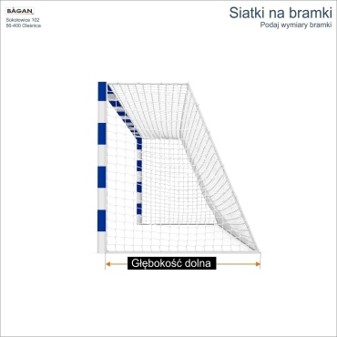 Siatki na bramki 3x2m - podaj wymiary bramki