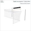 Siatki na bramki - 7,32x2,44m - podaj wymiary bramki