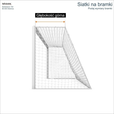 Siatki na bramki   Siatka na wymiar   Siatka bramkarska   Oczko siatki 1x1cm   Grubość siatki 2mm