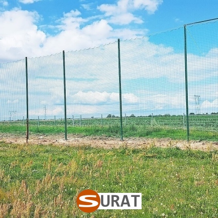 Piłkochwyt 4m wysokości   Siatka oczko 10x10cm   Grubość siatki 6mm