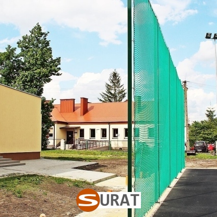 Piłkochwyt 5m wysokości   Siatka oczko 10x10cm   Grubość siatki 6mm