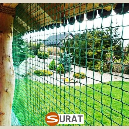  Surat - Ogrodzenie altany ogrodowej - Ogrodzenie altanki w ogrodzie siatką sznurkową -  Ogrodzenia siatką przy altance 