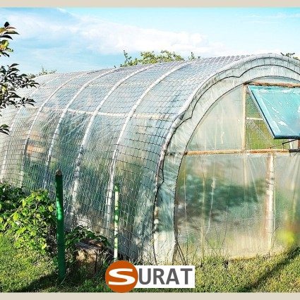   Surat - Siatka ogródek uprawny na twoje wymiary, zielona z oczkami 8x8 cm i grubością 6 mm. 