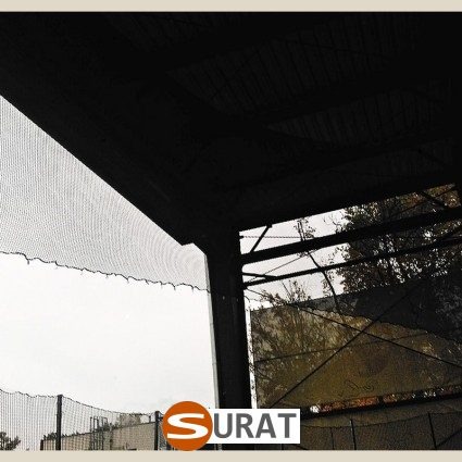  Surat - Zadaszenie z siatki placu na twój wymiar z siatki PP 5mm w oczku 10x10cm w kolorze zielonym lub czarnym 
