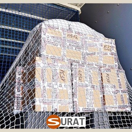  Surat - Pokrowce z siatki na palety - Transport palet z nałożonymi pokrowcami z siatki - Wzmocnienie do transportu palet z towarem 