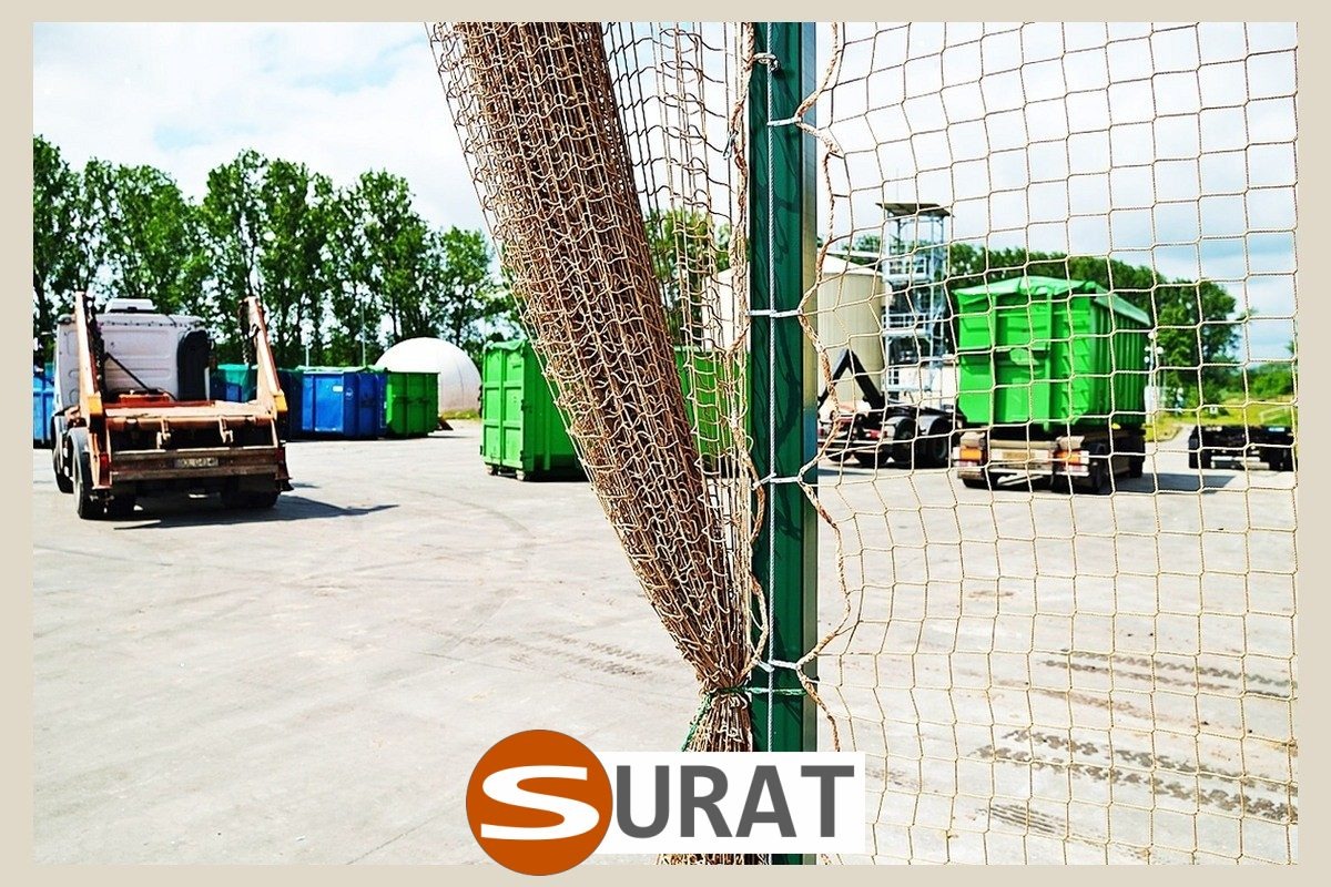  Surat - Siatki do przykrycia styropianu na placu 