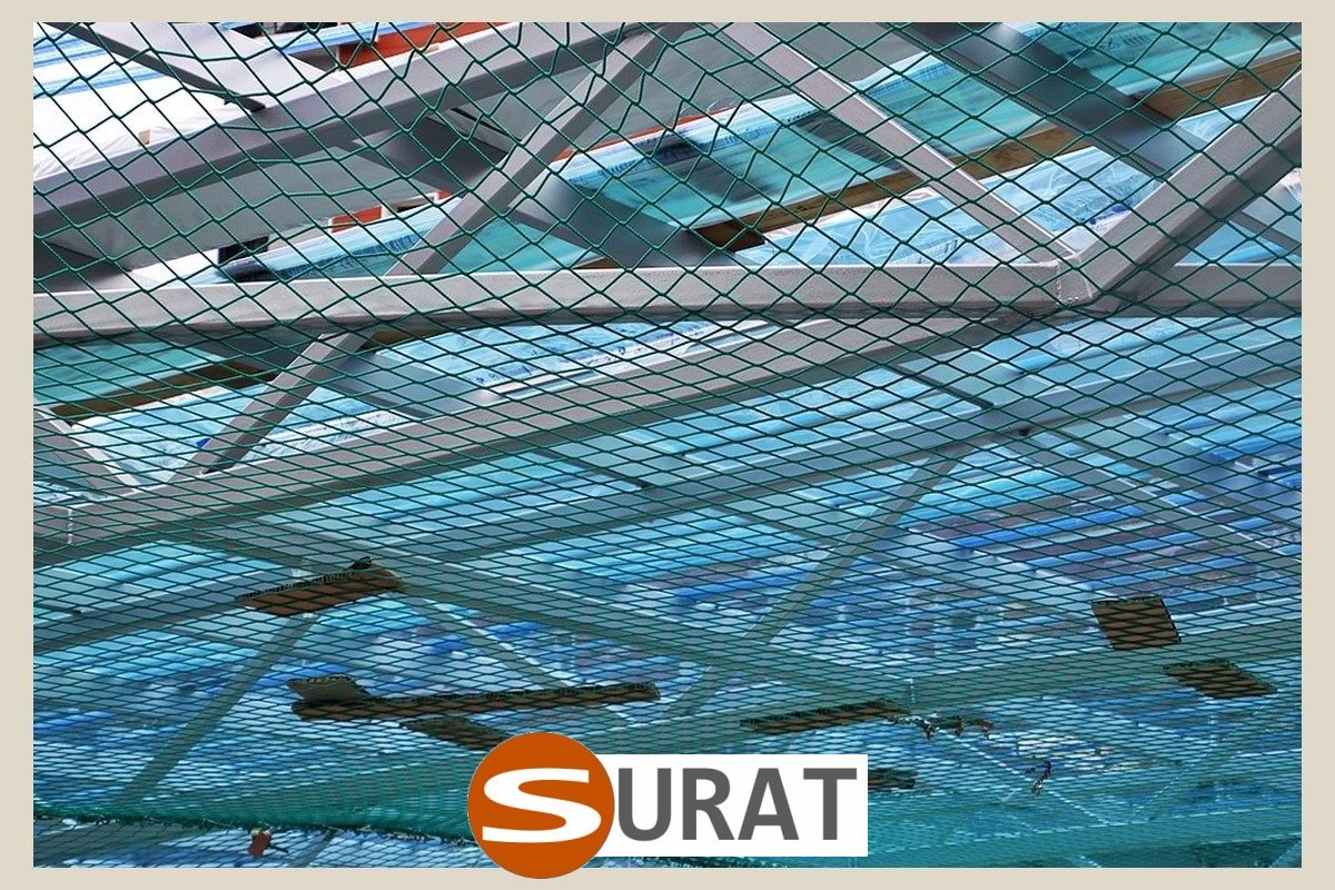   Surat - Bardzo tanie i skuteczne zabezpieczenie linii produkcyjnej z mocnej siatki PP 2mm w kolorze zielonym, białym lub czarnym. 