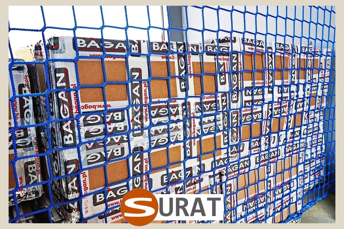  Surat - Siatka do Busa z polipropylenu o oczkach 10x10 cm, grubości 6 mm, w kolorze zielonym, sprzedawana na wymiar. 