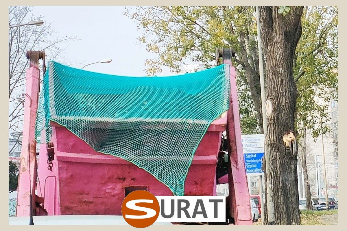  Surat - Siatki do zabezpieczenia dużych kontenerów 